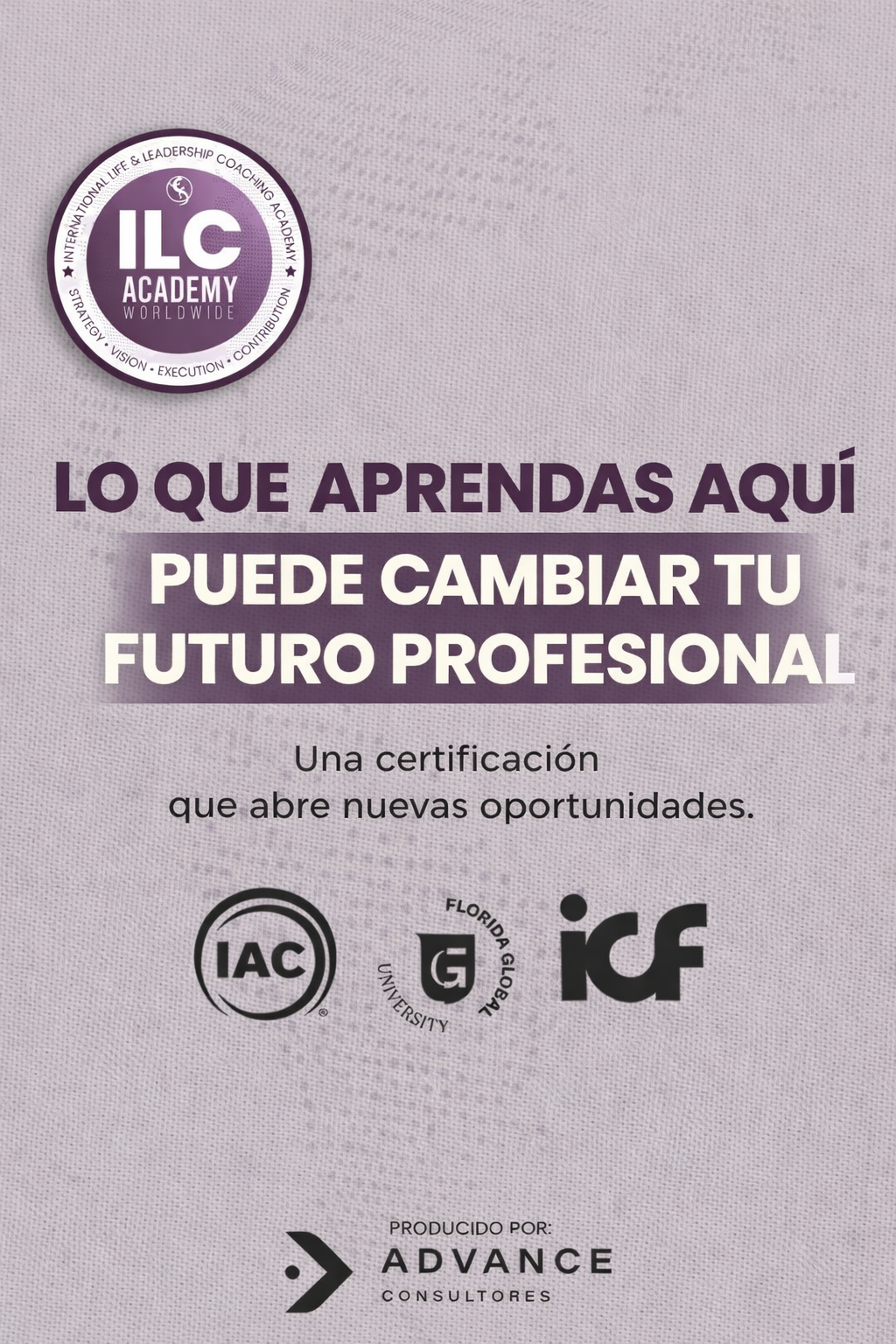 ILC International Life Coaching Academy Facebook ad
