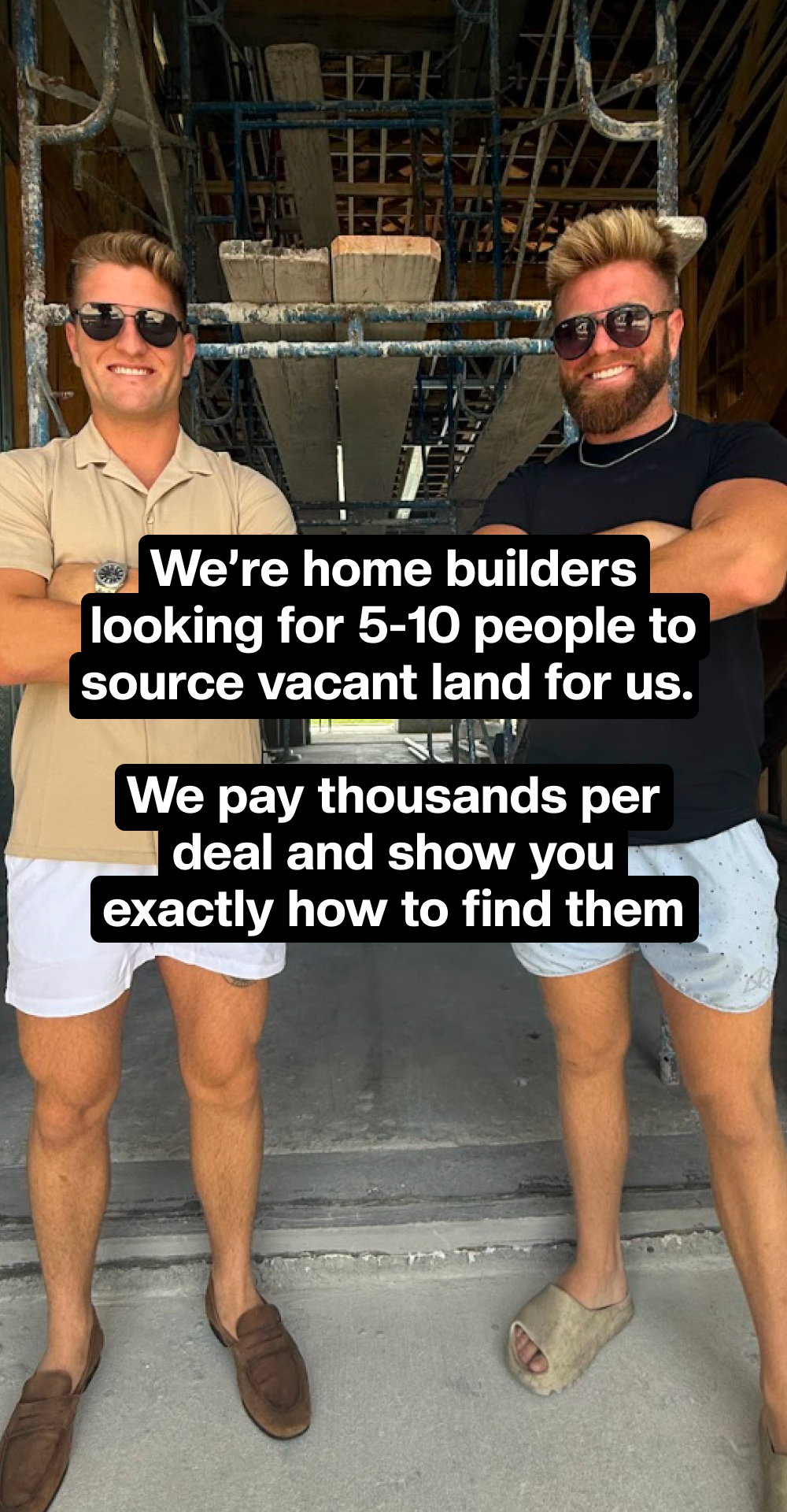 Carson Wiener Facebook ad: Make $5000-$8000 Flipping Dirt