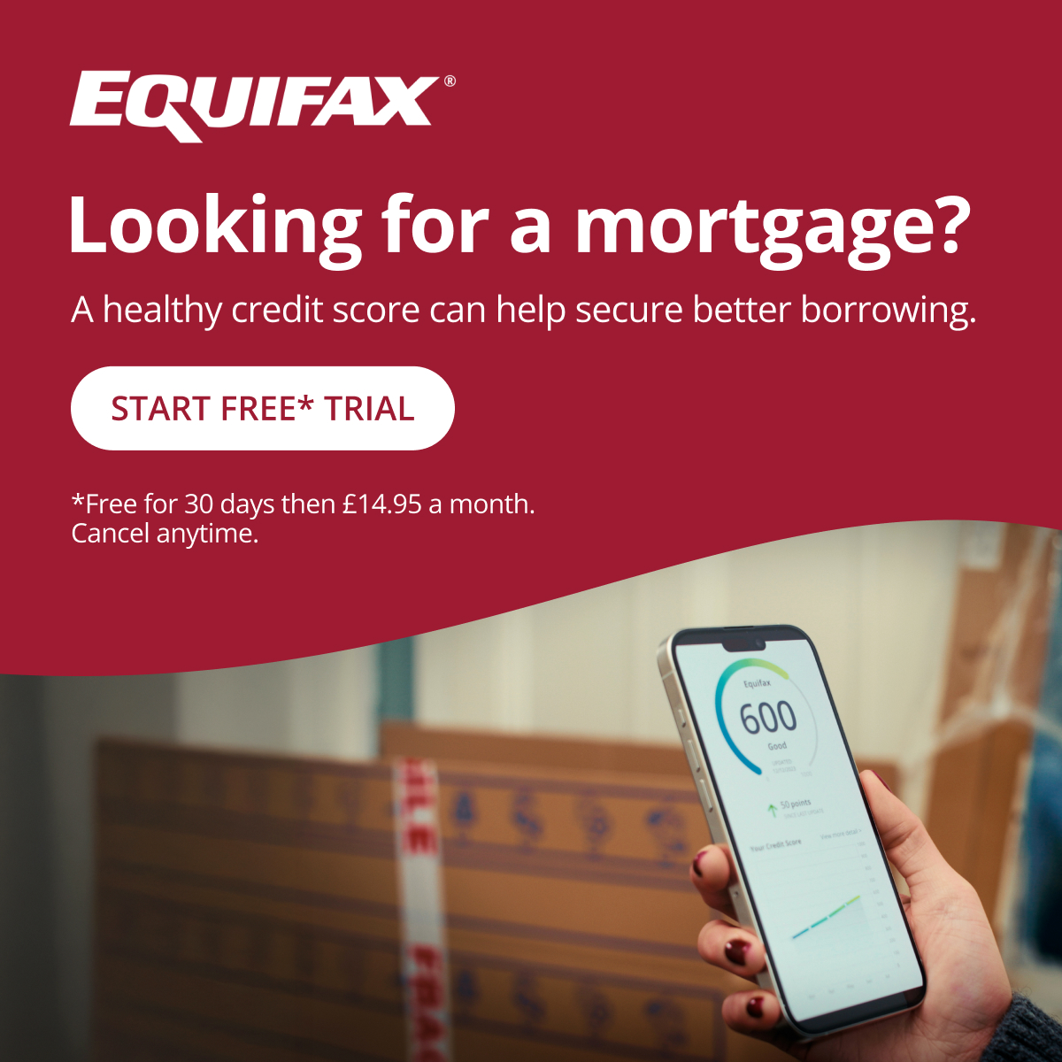 Equifax UK Facebook ad