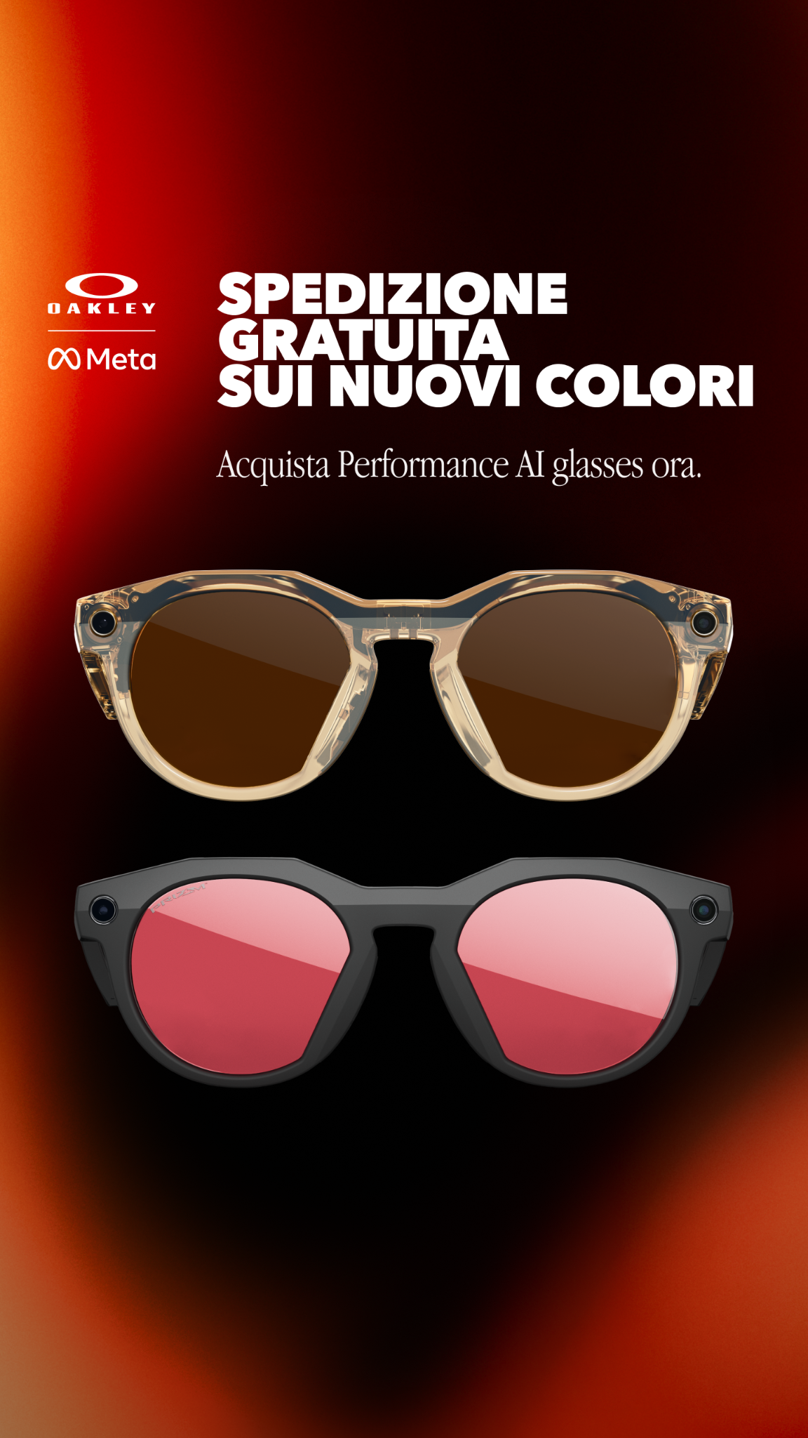 Oakley Meta Facebook ad