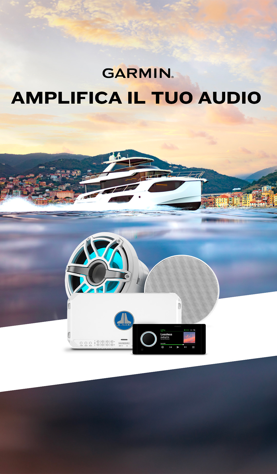 Garmin Marine Facebook ad: I Migliori Impianti Audio