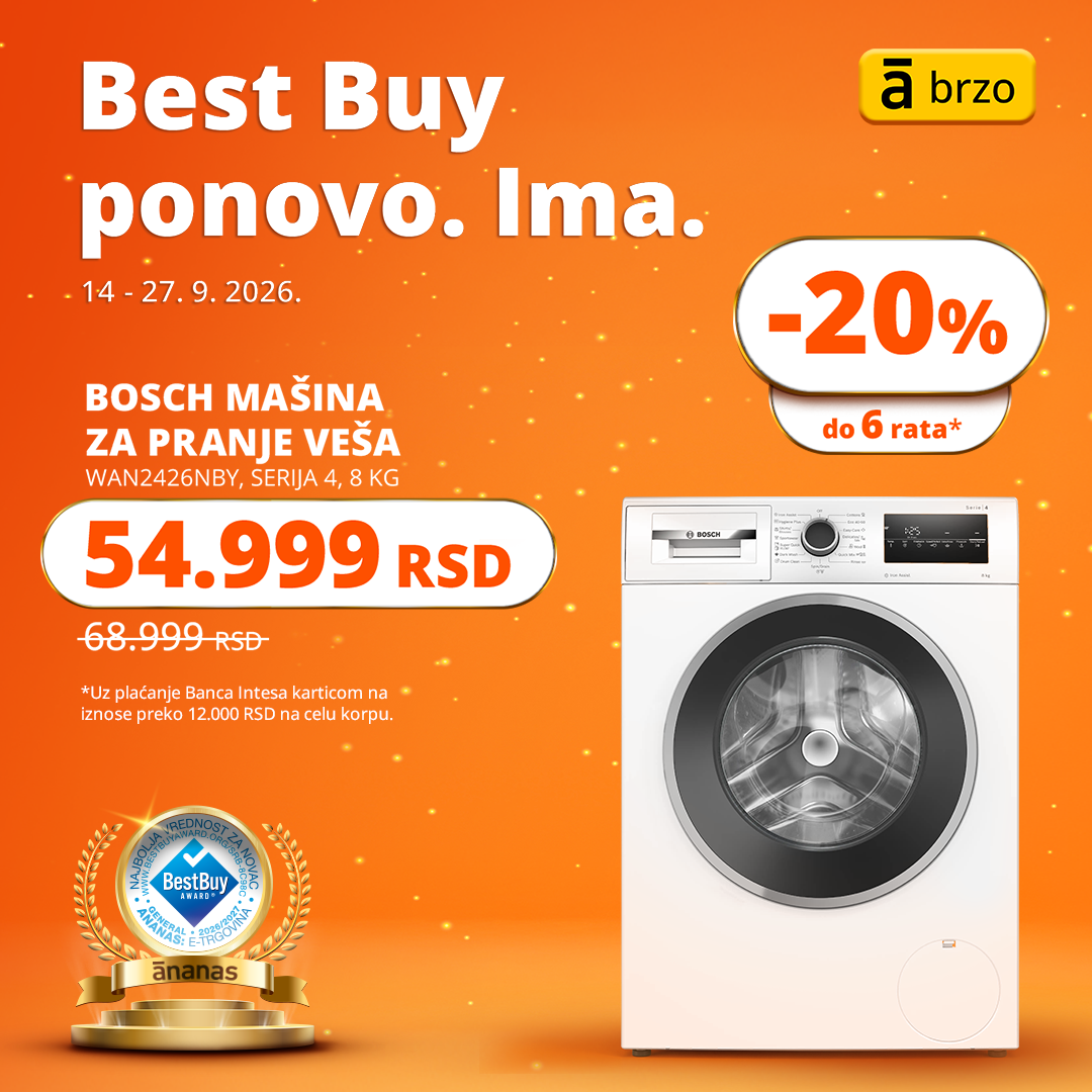 Ananas.rs Facebook ad: Bosch Serie 4. Pametan izbor.