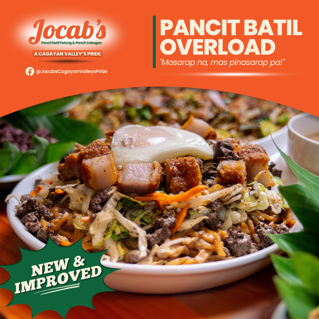 Jocab's Pancit Batil Patong at Pancit Cabagan Facebook ad: **ATTENTION: Para sa mga Filipino Food Lovers, Pancit…