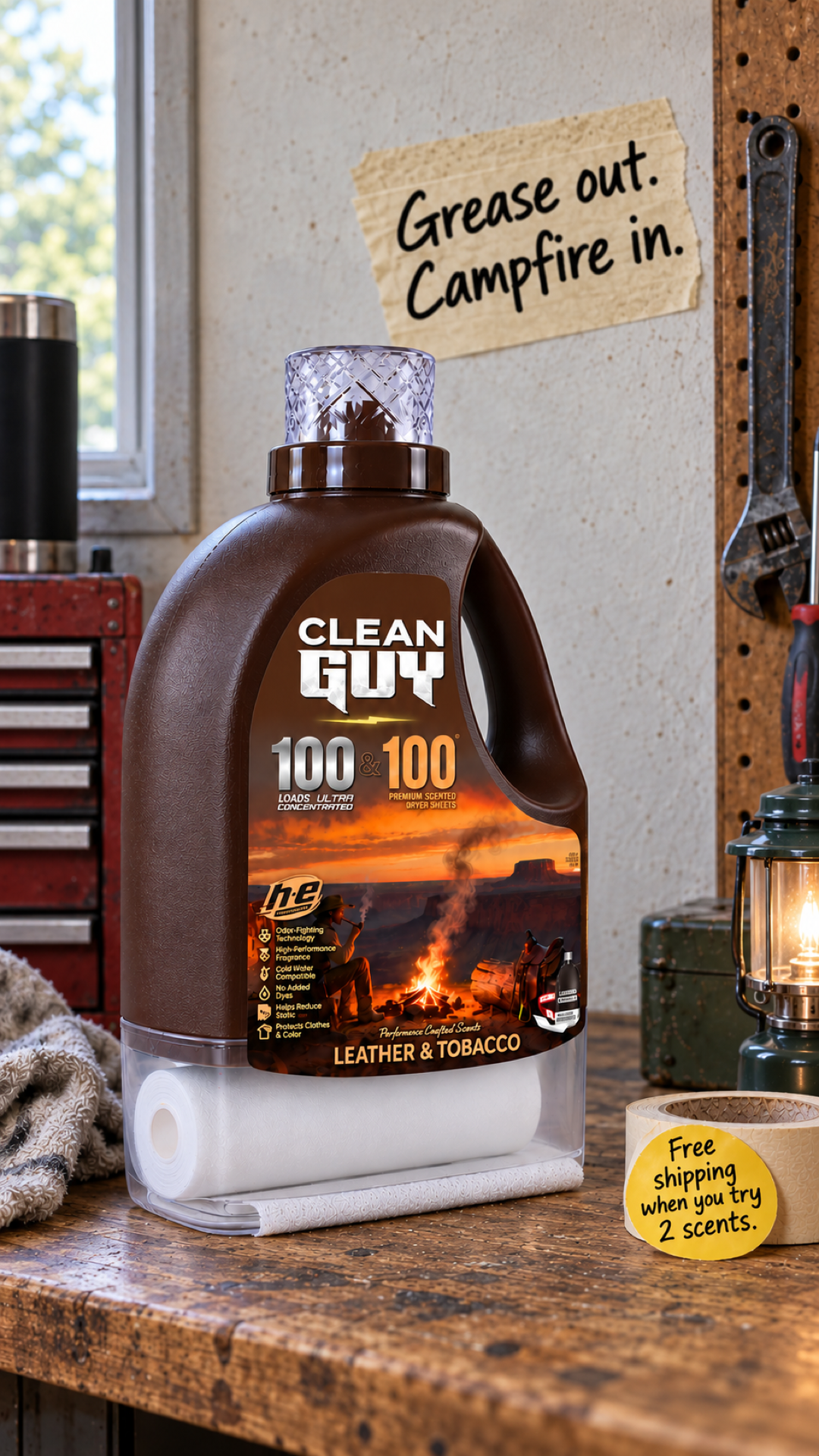 Clean Guy Facebook ad: You're a dude, not a lilac.