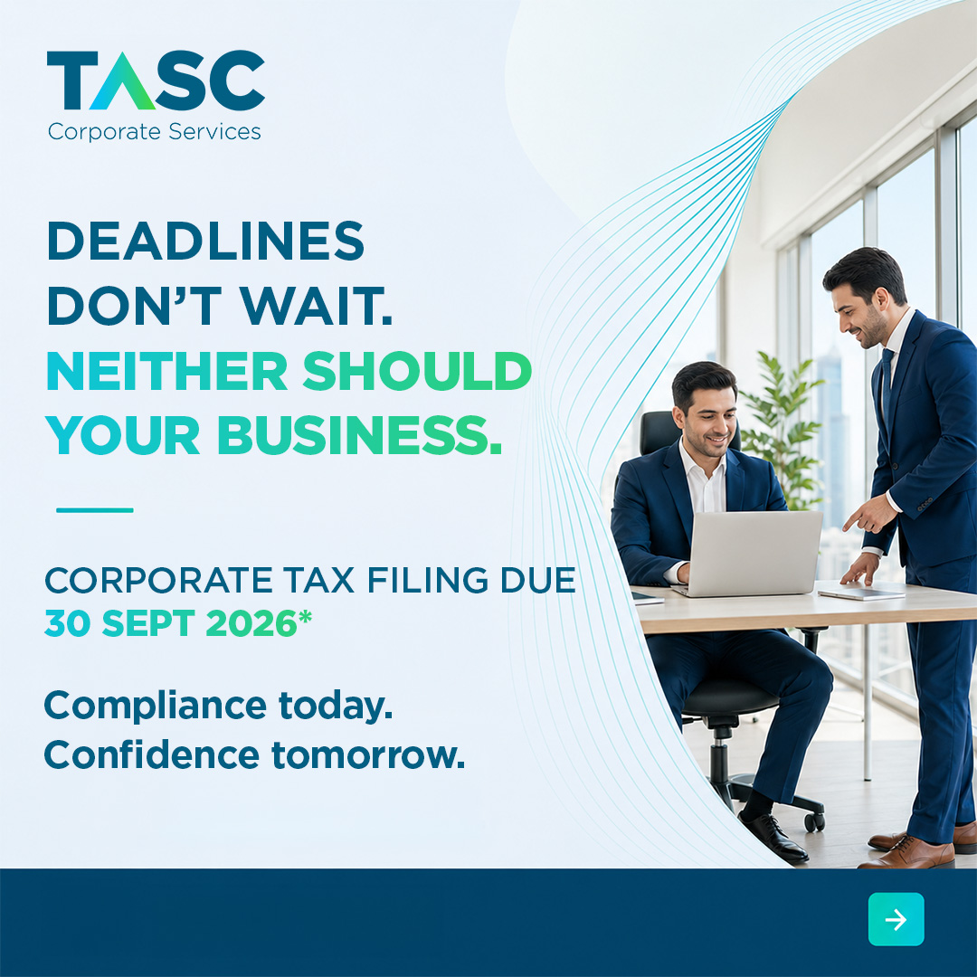 TASC Corporate Services Facebook ad: Corporate Tax Deadline: 30 September 2026