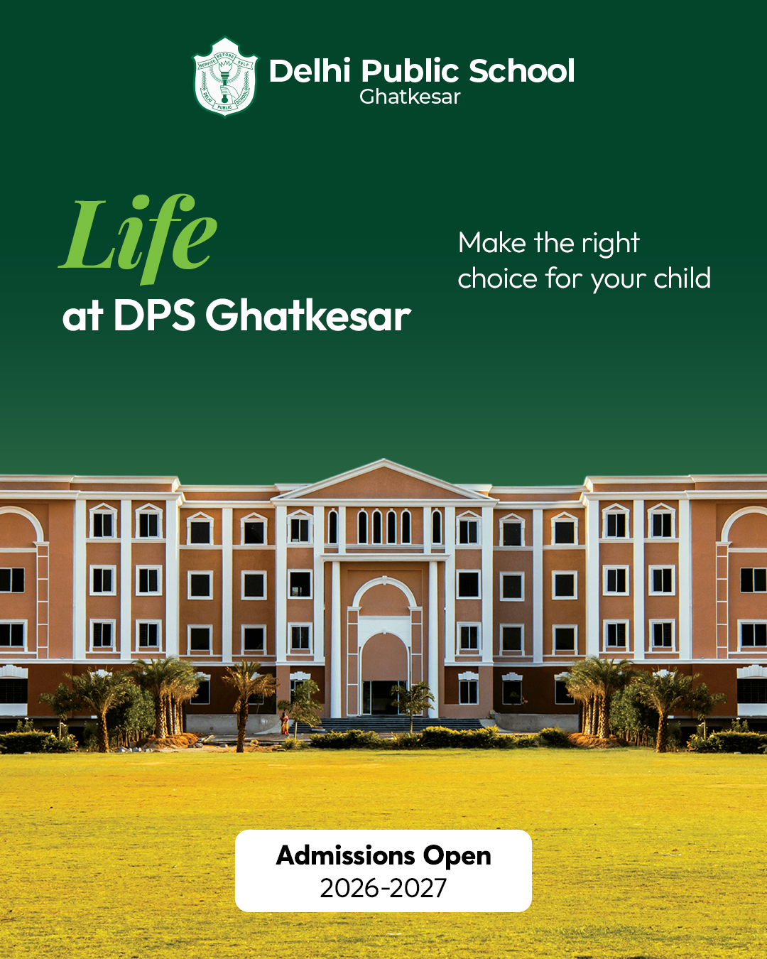 Delhi Public School Ghatkesar Branch Facebook ad: At DPS Ghatkesar, every day is designed to…