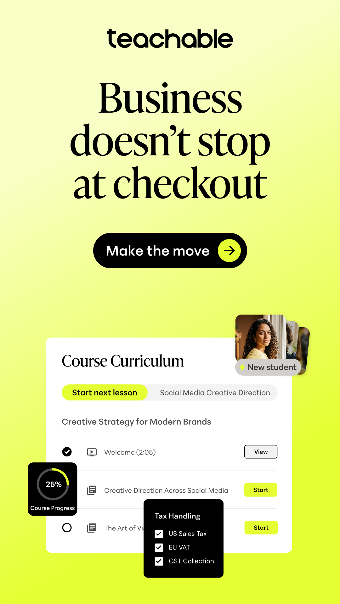 Teachable Facebook ad