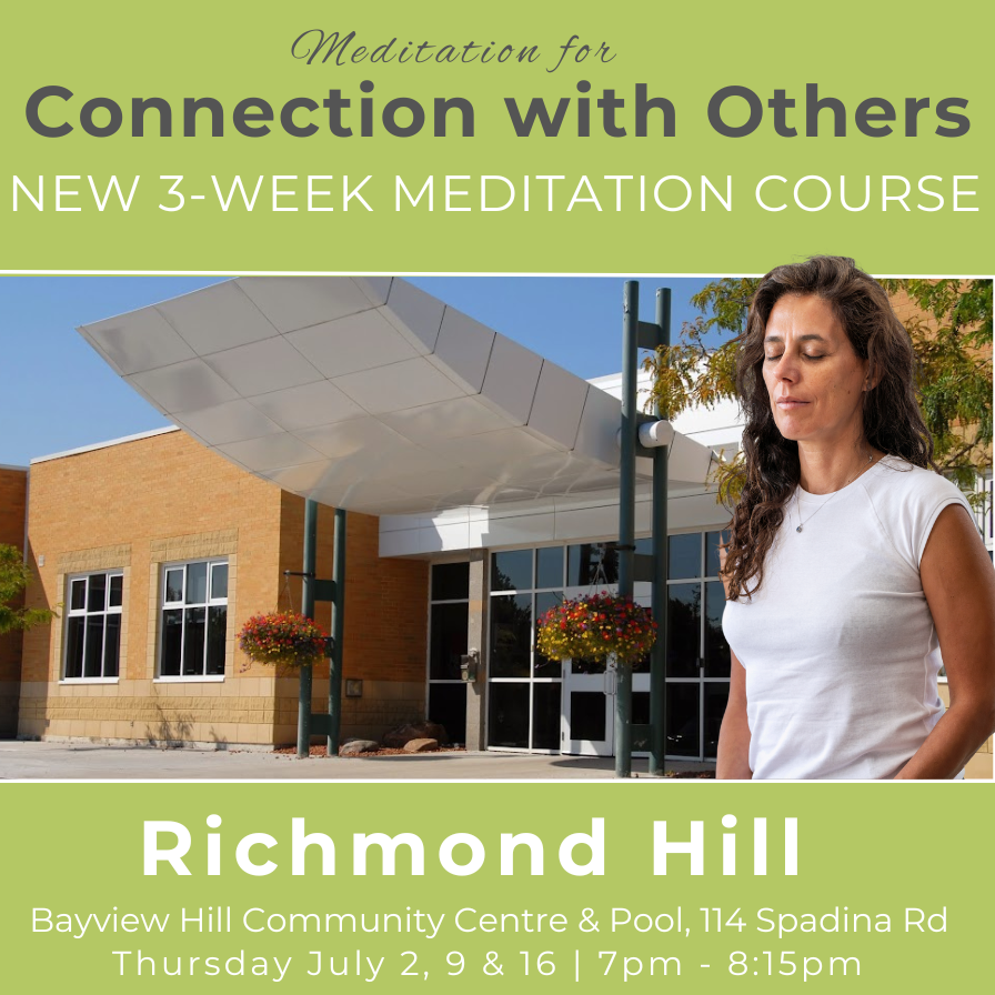 Kadampa Meditation Centre Canada Facebook ad: Meditation for connection with others