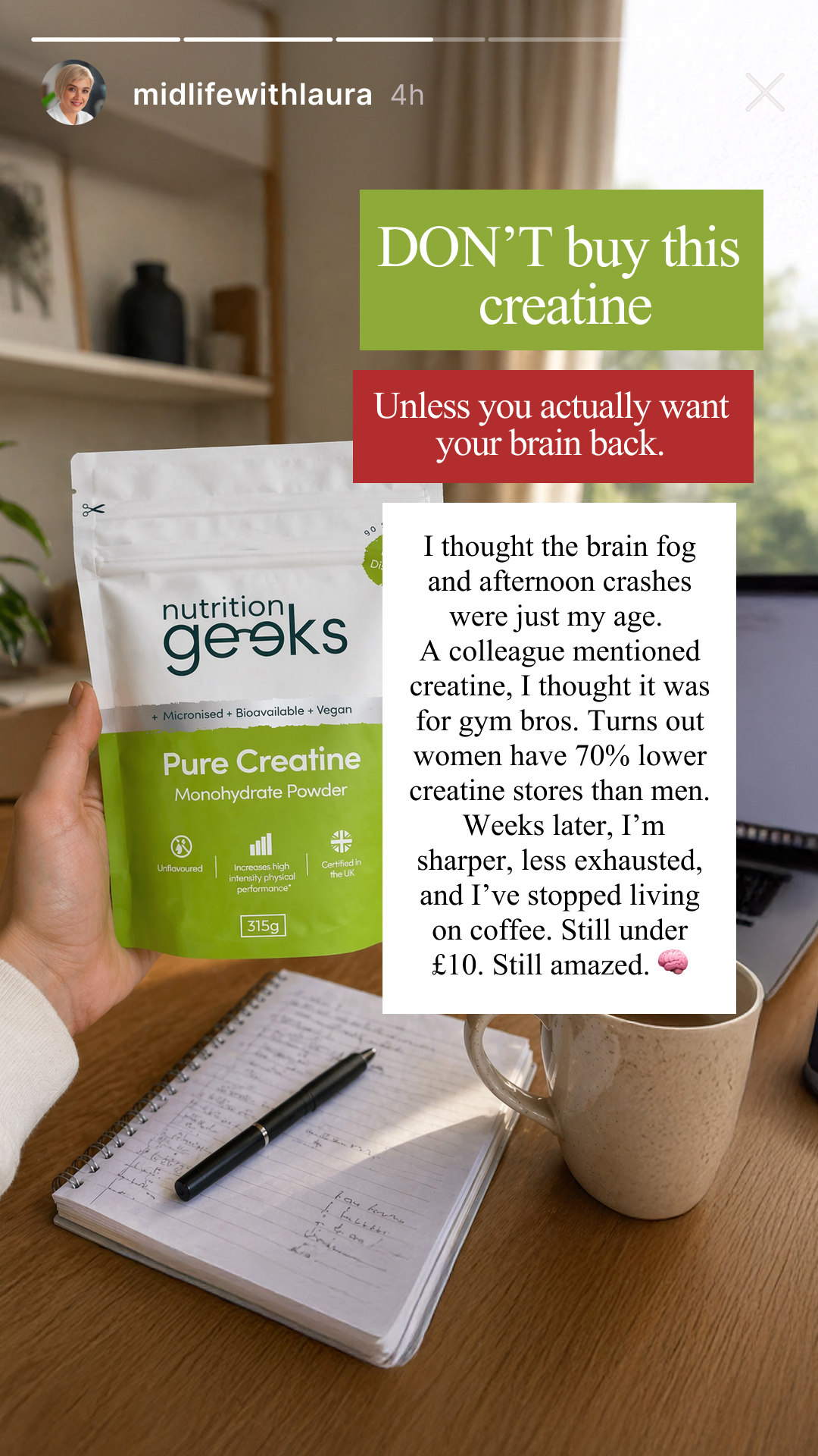 Nutrition Geeks Facebook ad