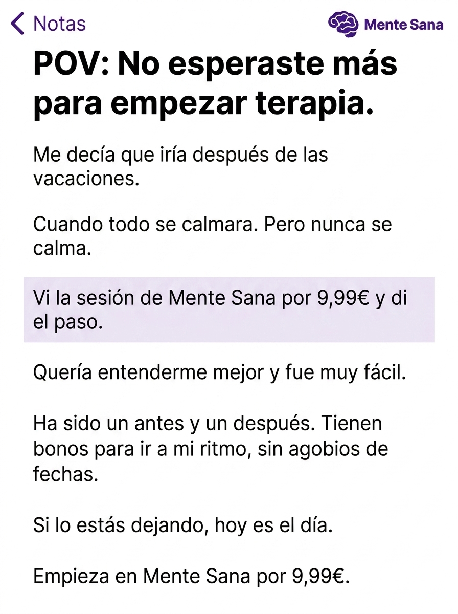 Mente sana Online ES Facebook ad