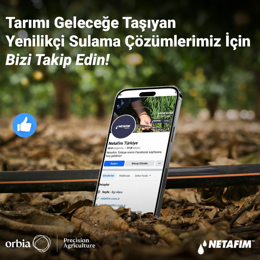 Netafim Türkiye Facebook ad from May 6, 2025