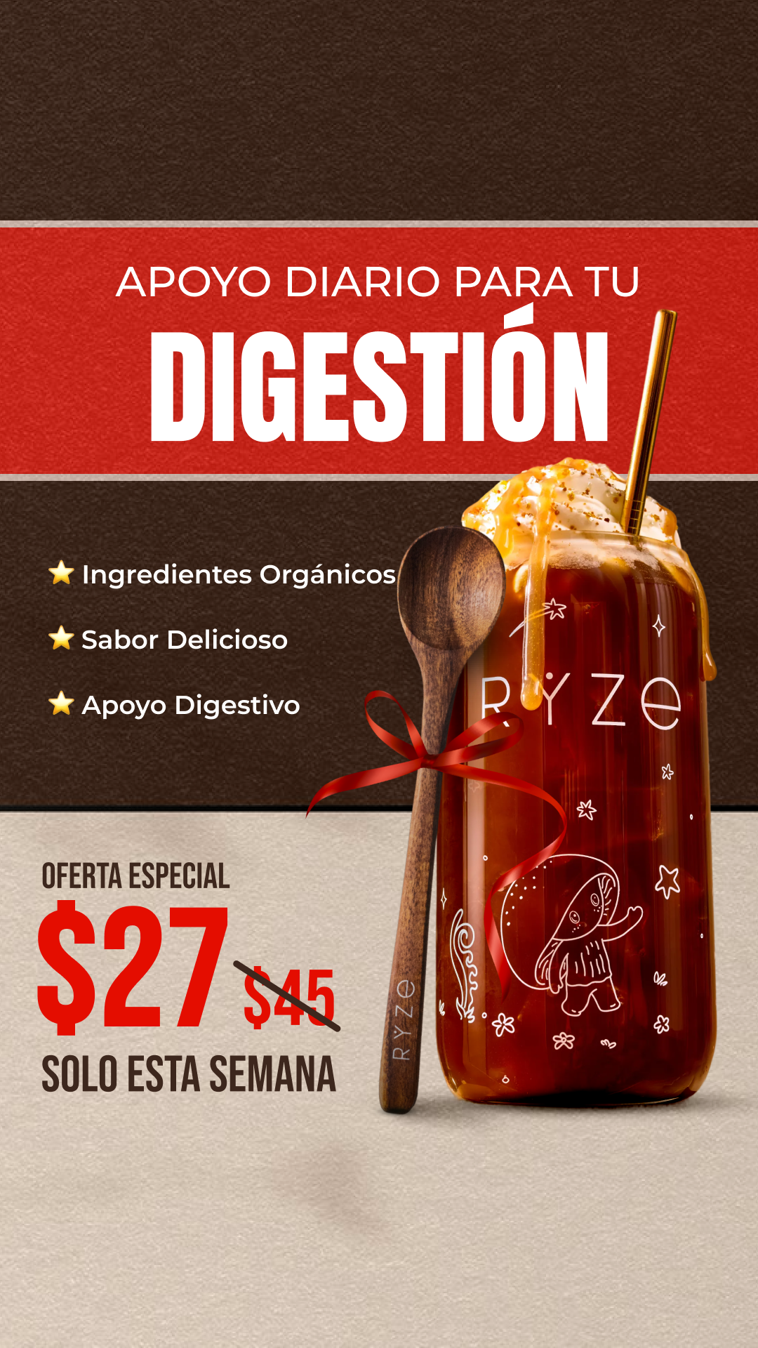RYZE Superfoods Facebook ad