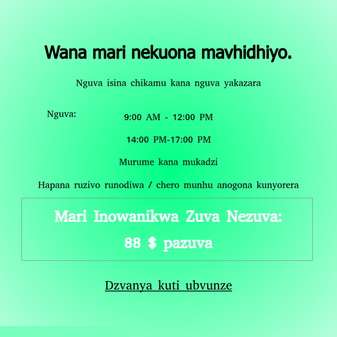 Glorina Eluleron Facebook ad: Nekuda kwekushanduka kwayo uye nyore kwekushanda uri kumba…