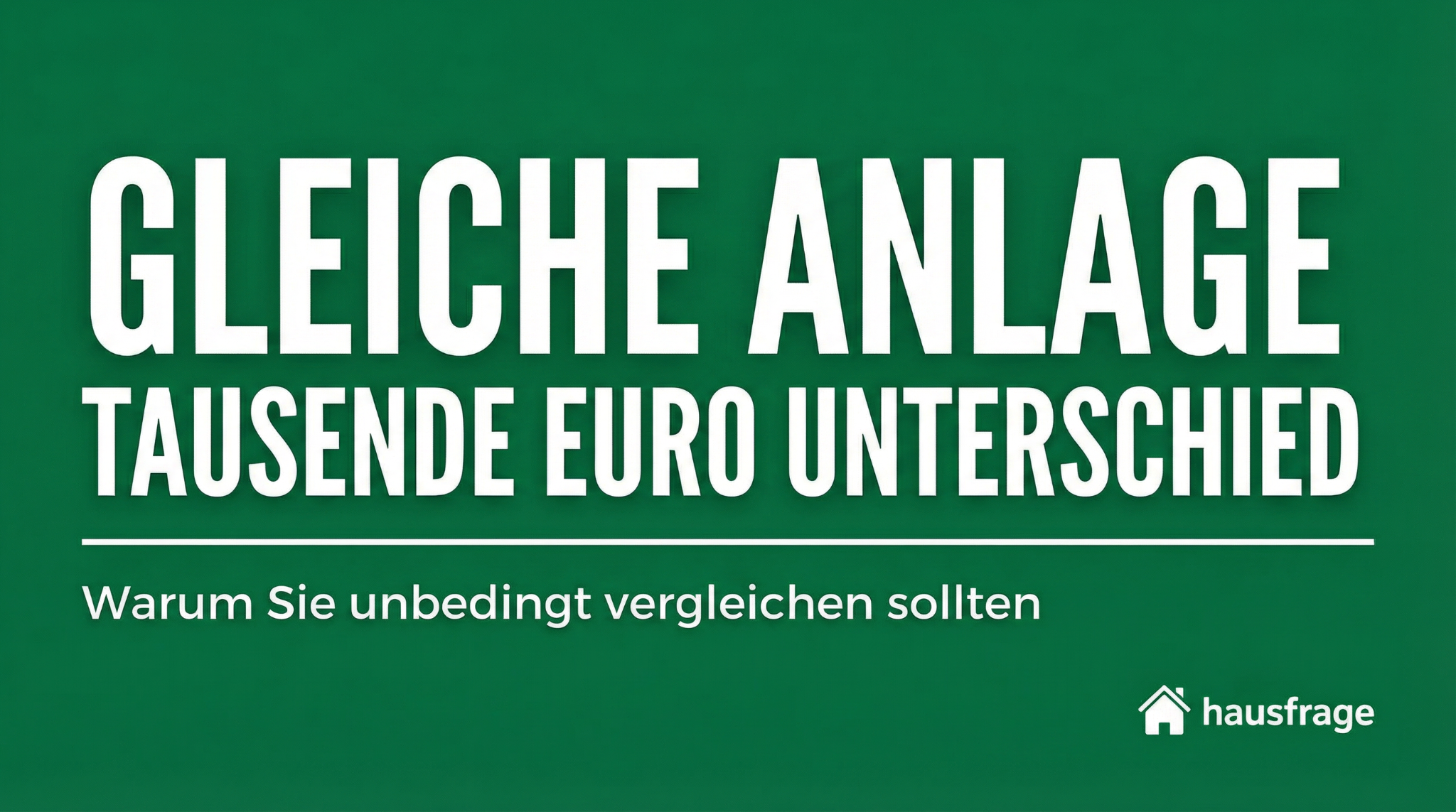 Hausfrage Facebook ad