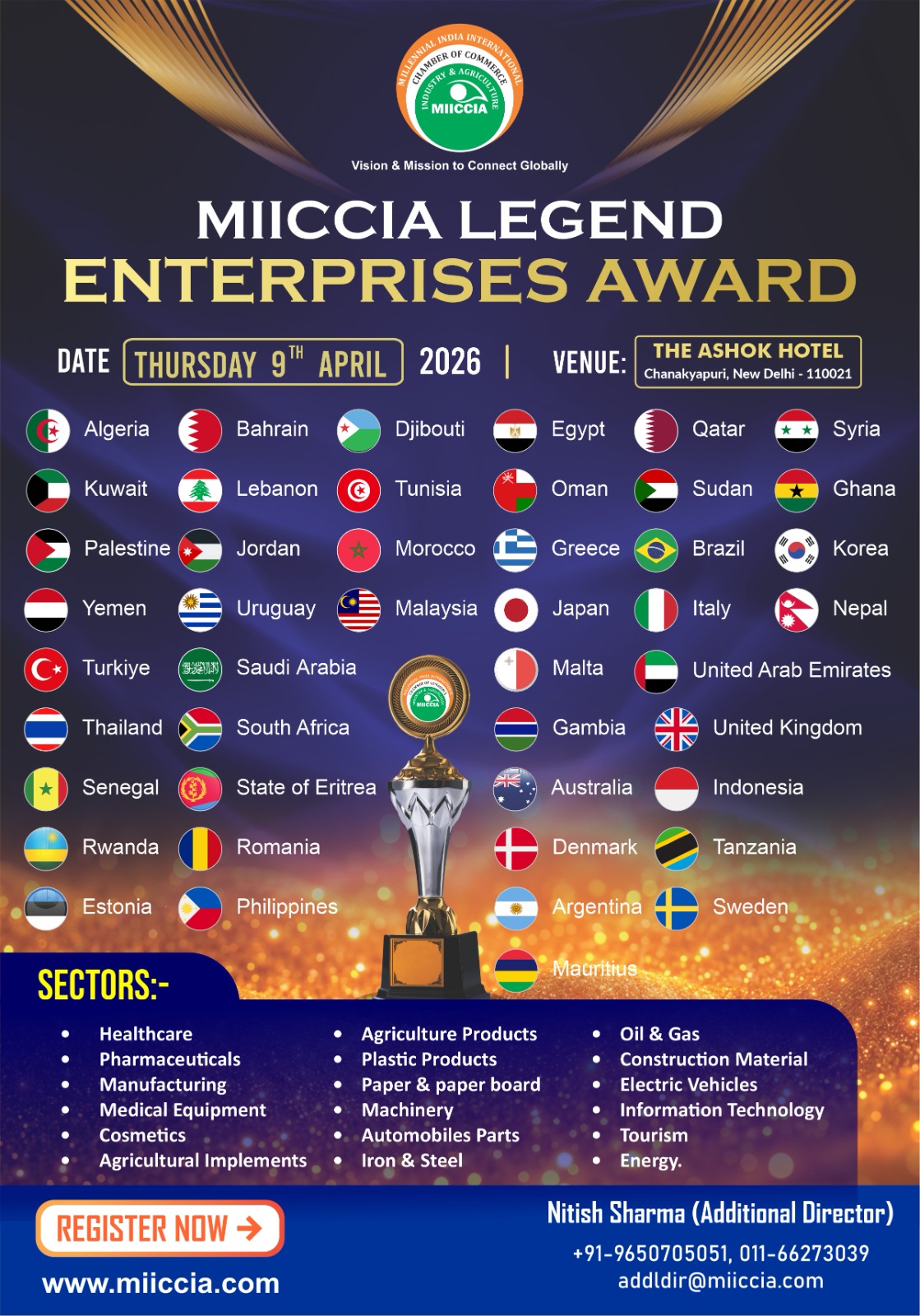 Millennial India International Chamber Of Commerce Industry & Agriculture Facebook ad: Legacy Event 2026