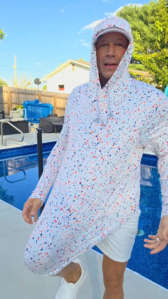 Dtwooo Golf Facebook ad: Print Performance Fleece Hoodie