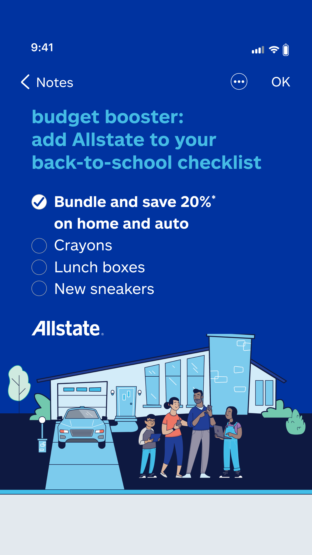 Allstate Facebook ad