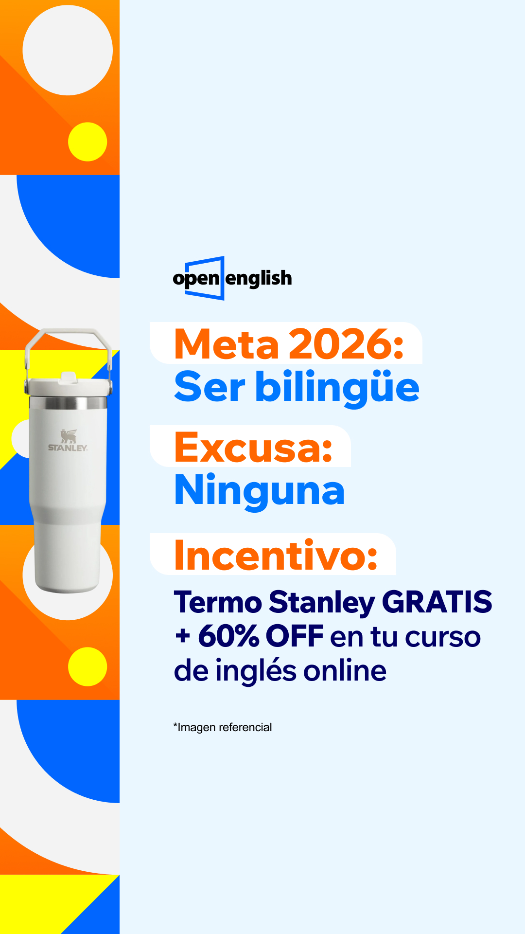 Open English Facebook ad