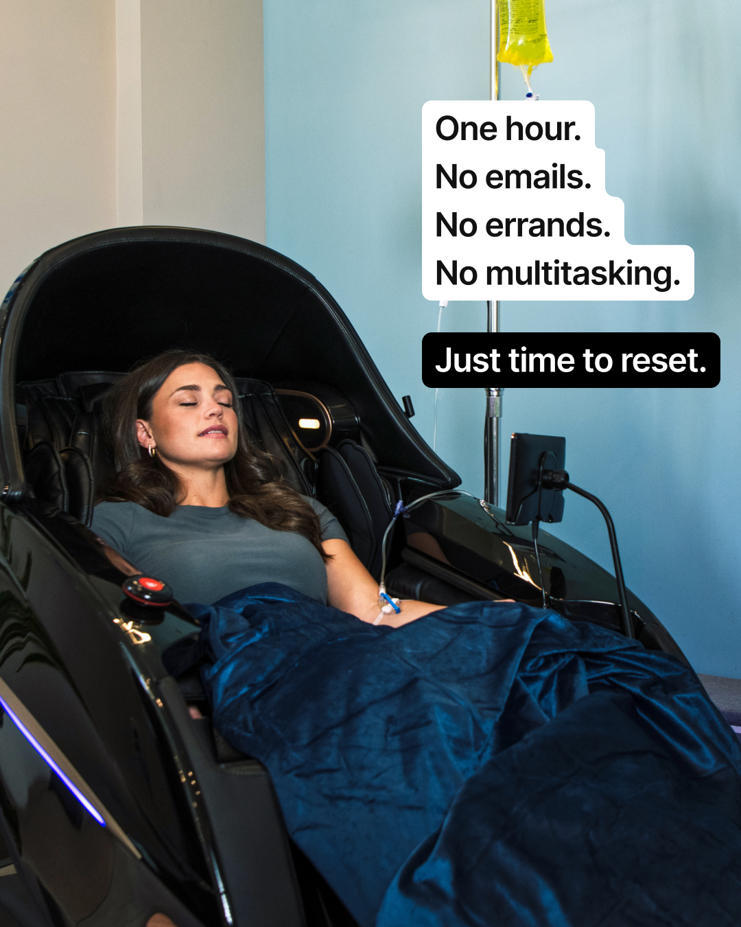 Prime IV Hydration & Wellness Facebook ad: Take a One Hour Vacation