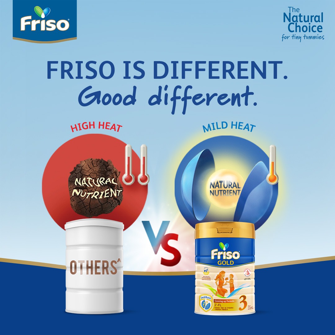 Friso Singapore Facebook ad: High Quality Milk That Is Sourced Directly From…