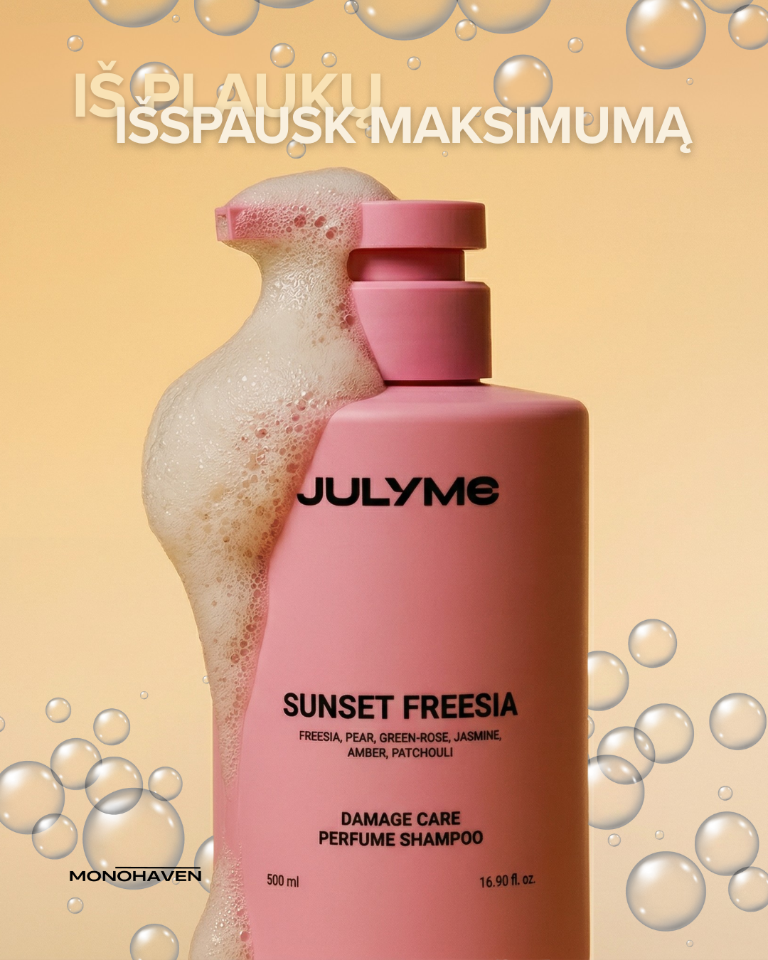 Monohaven.lt Facebook ad: Leisk plaukams atsigauti - dabar