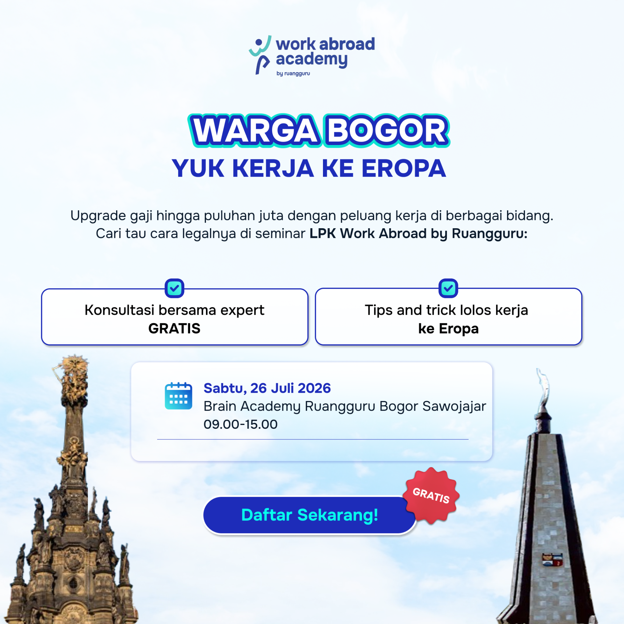 Work Abroad Academy Facebook ad