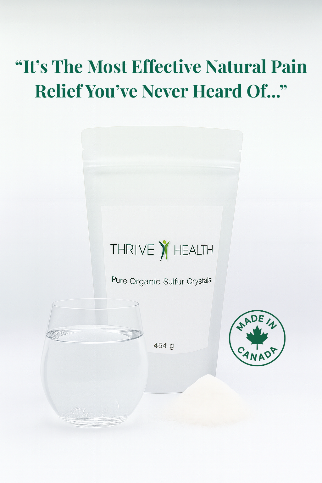 Thrive Health Facebook ad: Natural Arthritis Pain Relief. Trusted By Canadians.