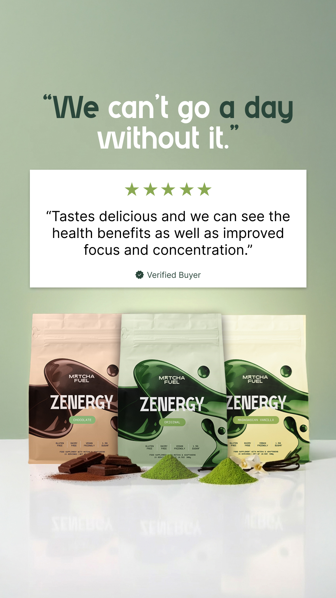 Matcha Fuel Facebook ad