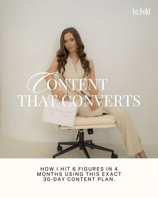 Be Bold Marketing Facebook ad: 6 figures in 4 months