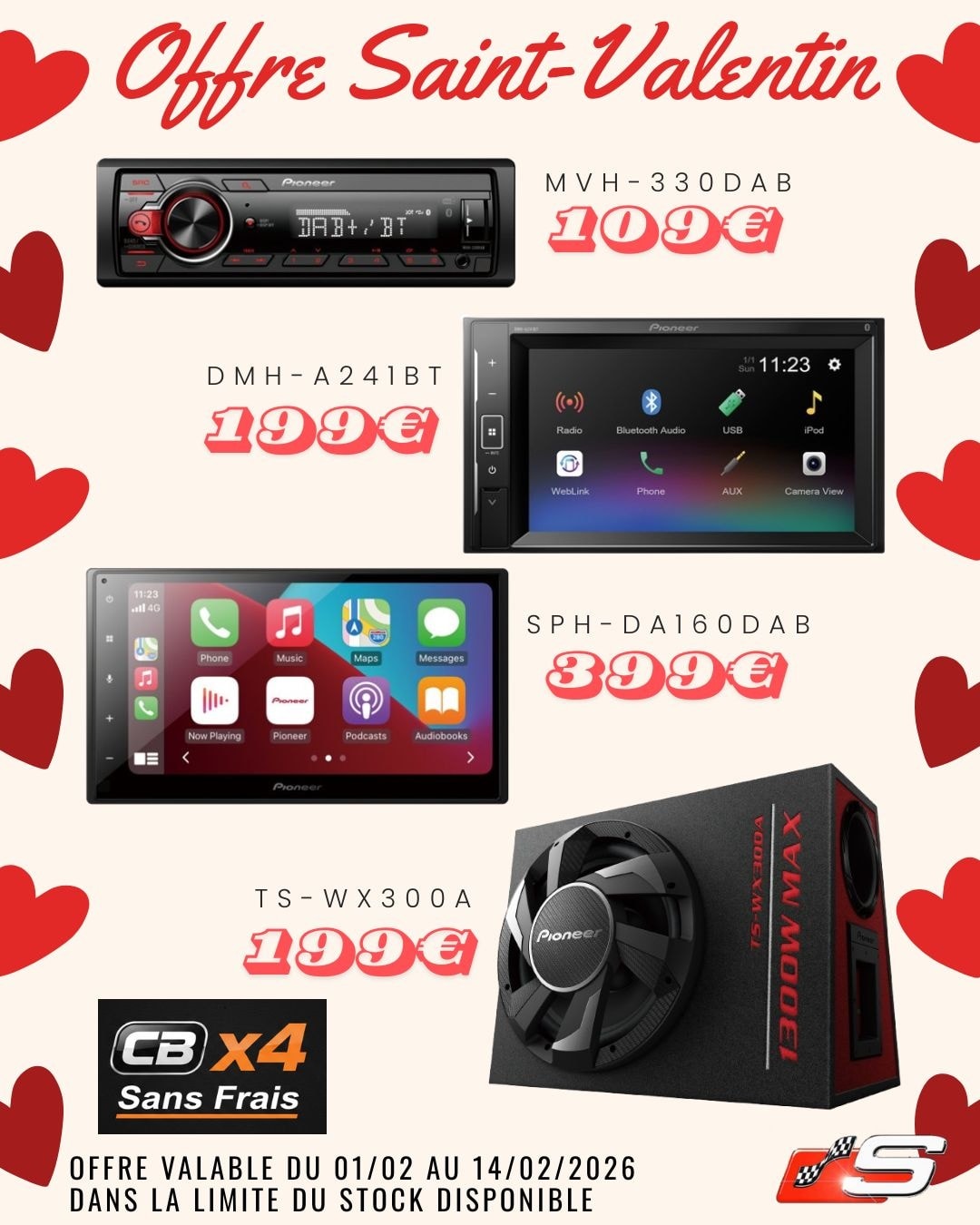 Securycars Facebook ad: SAINT VALENTIN