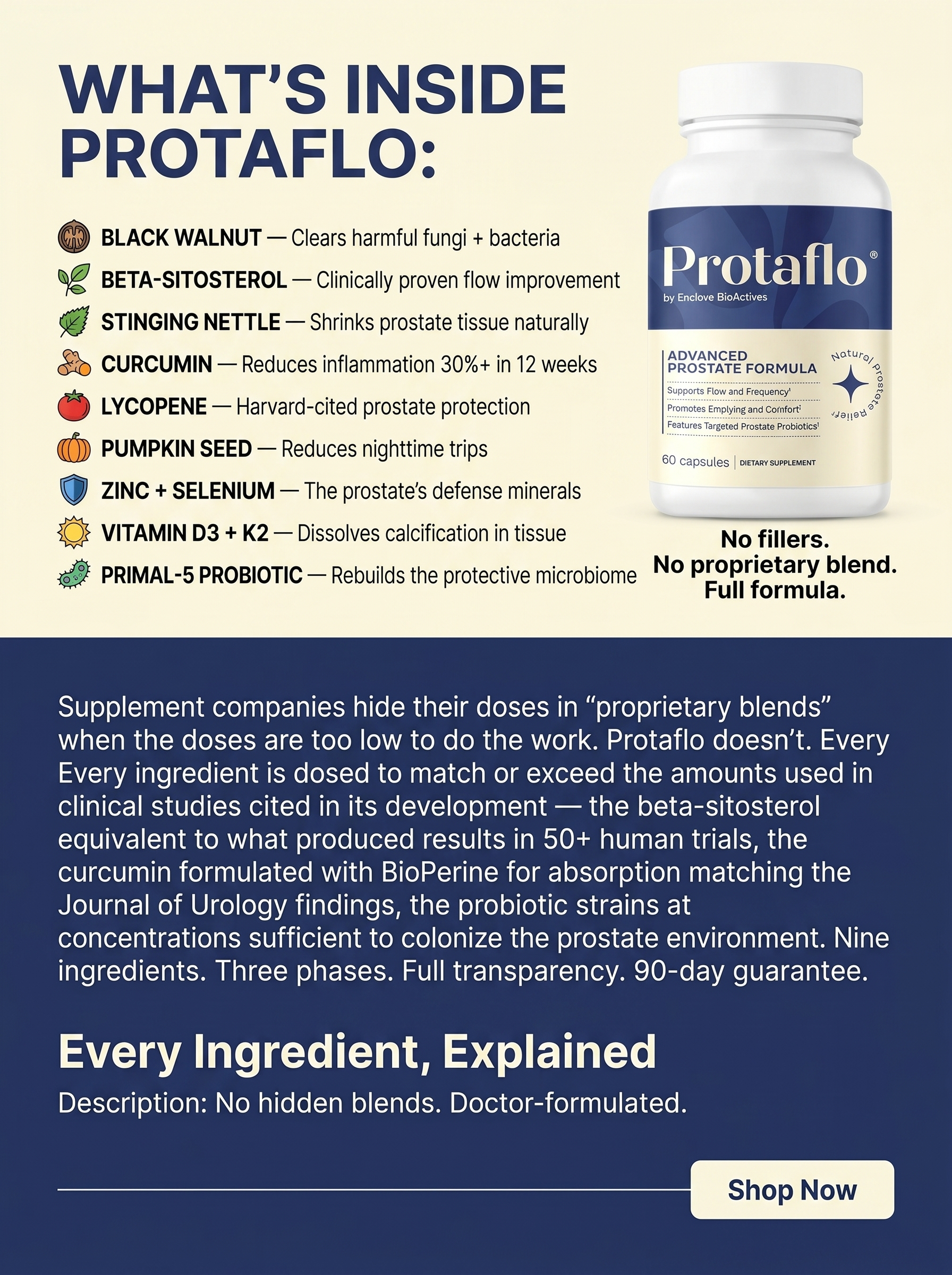 Protaflo Facebook ad