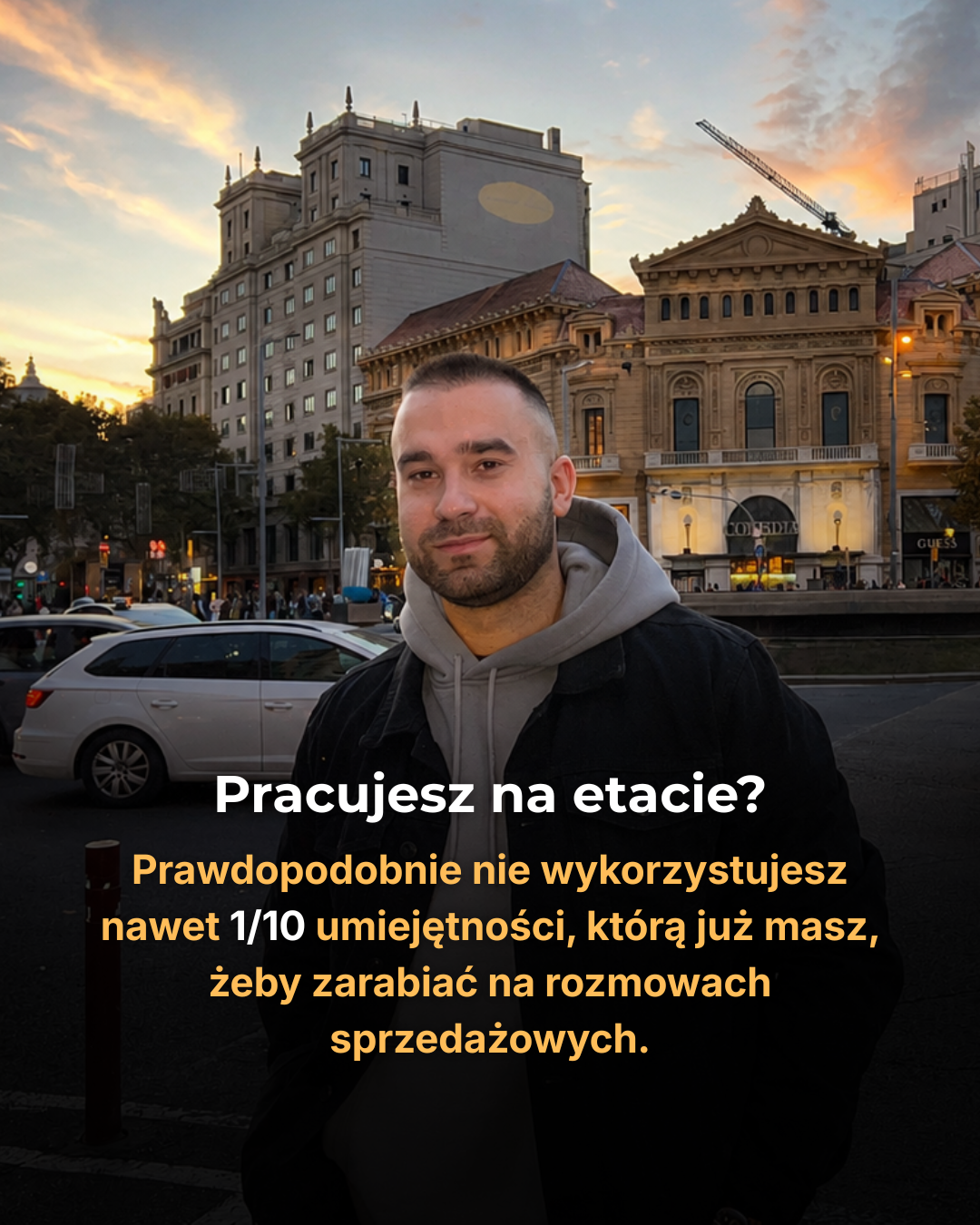 First Close Facebook ad: Zarabiaj na rozmowach 1:1