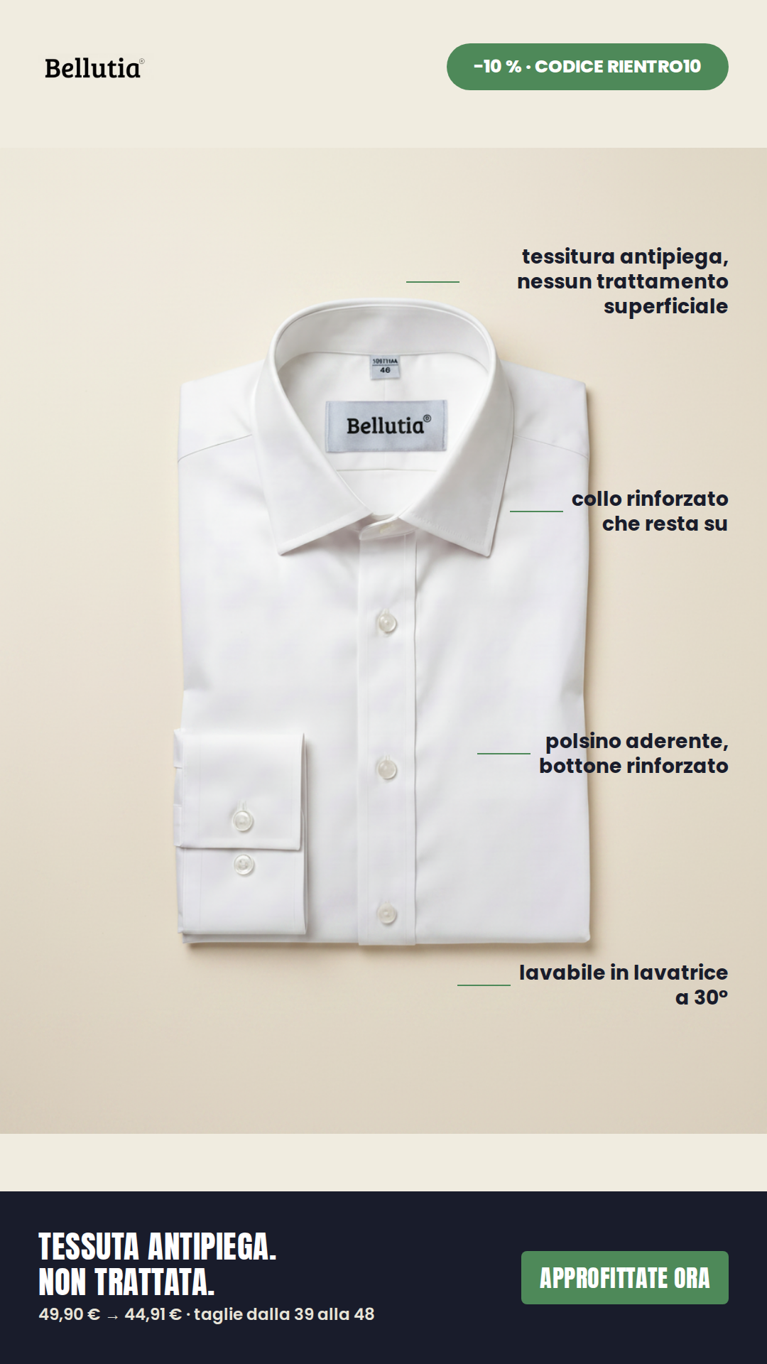 Bellutia Italia Facebook ad