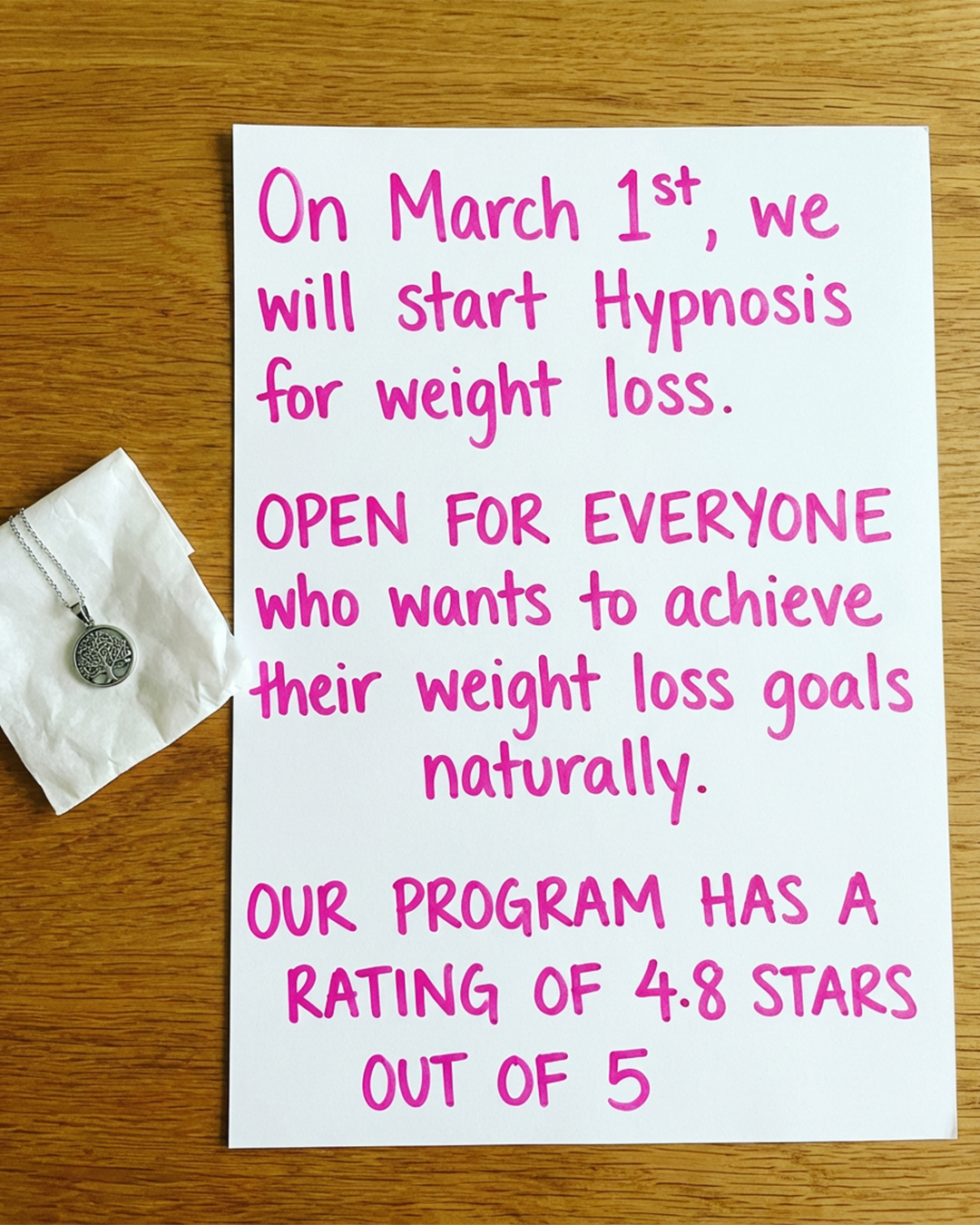 Hypnotherapy for Weight Loss Facebook ad: Press play. Close your eyes. Change everything