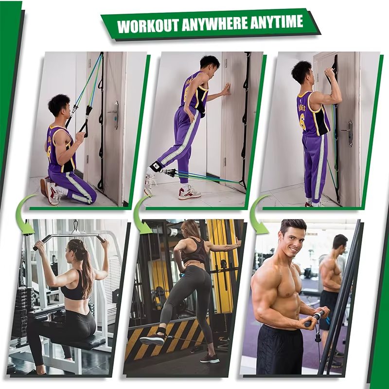 Embracing Fitness Facebook ad: Adjustable Door Anchor Strap for Resistance Bands