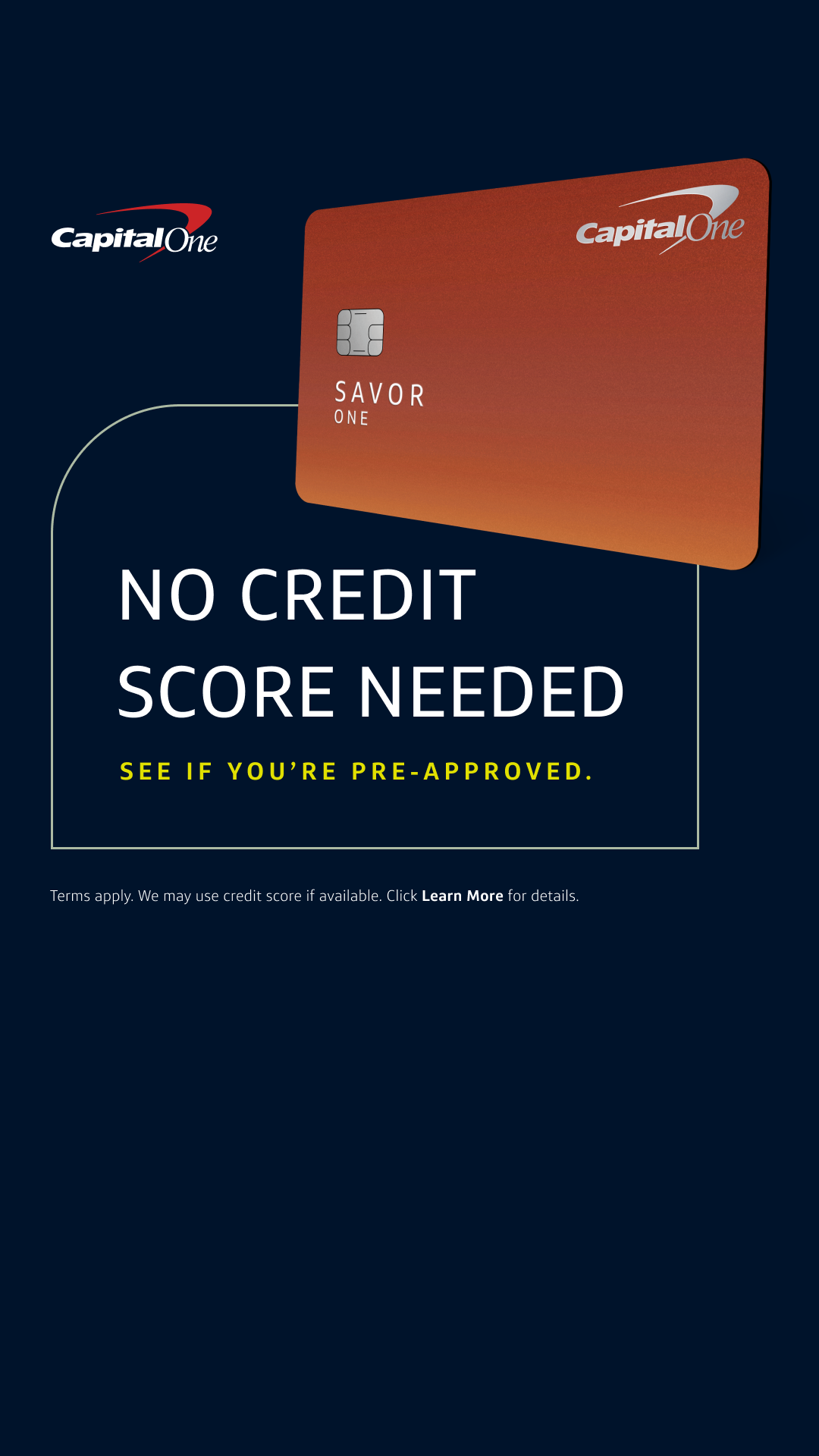 Capital One Facebook ad