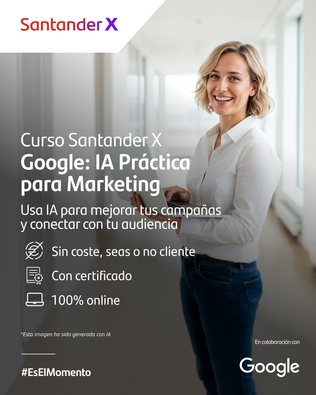 SantanderX Facebook ad