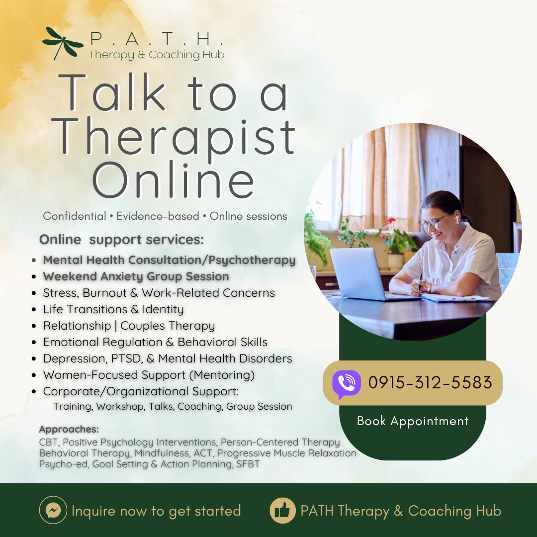 PATH Therapy & Coaching Hub Facebook ad: Book a Therapy Session