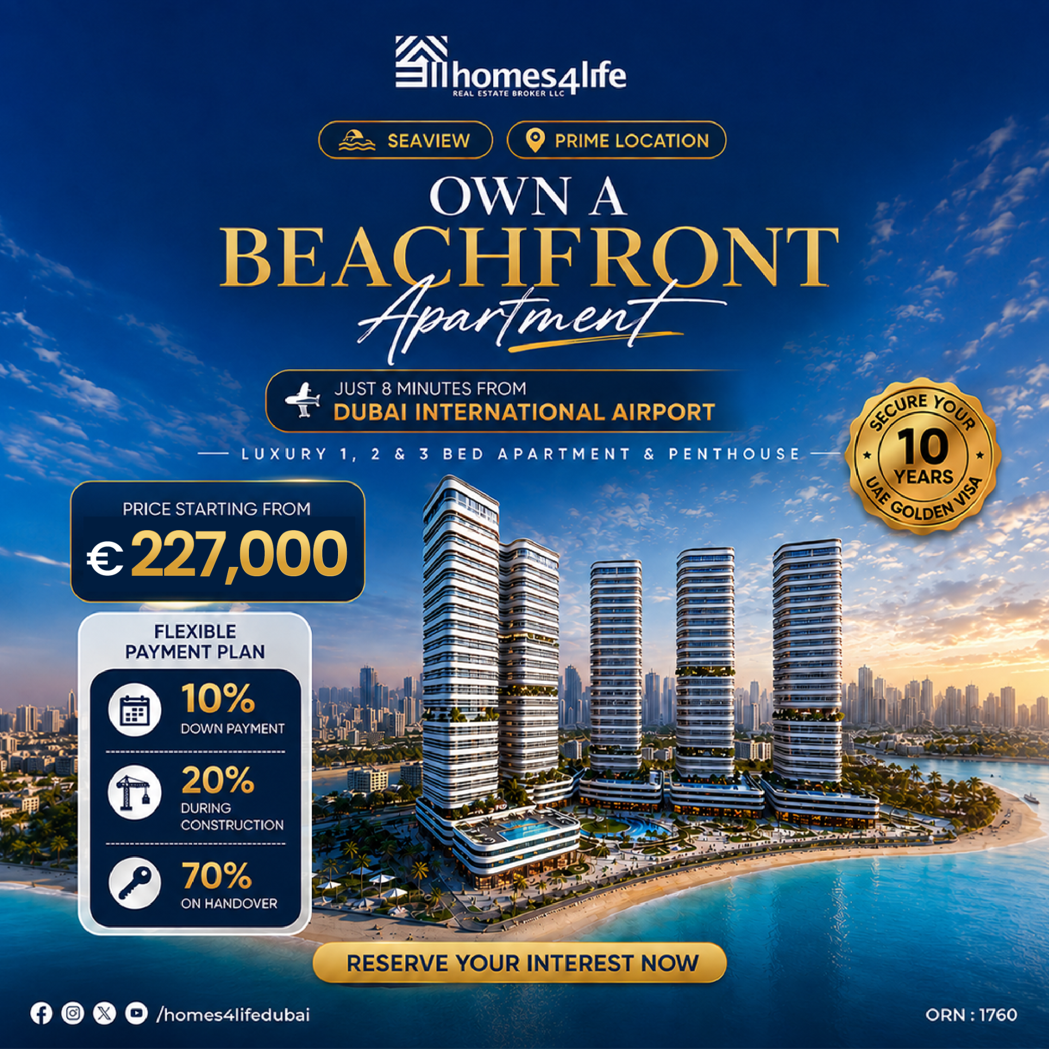 Homes 4 Life Real Estate Dubai Facebook ad