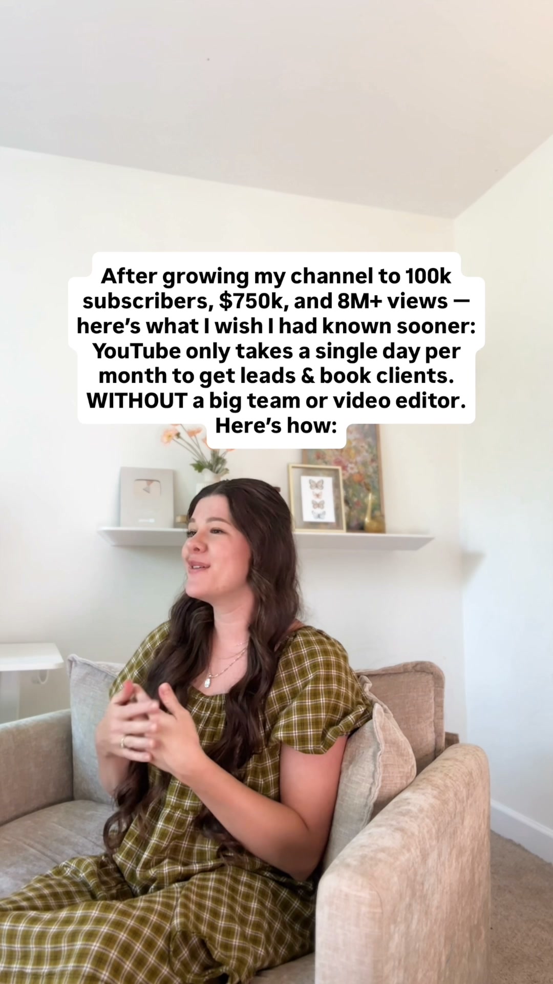 Stephanie Kase Facebook ad: Your entire month of YouTube, done in a single day