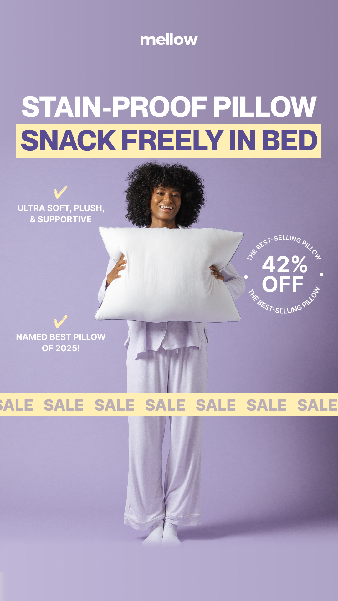 Mellow Sleep Cloud Pillow Facebook ad