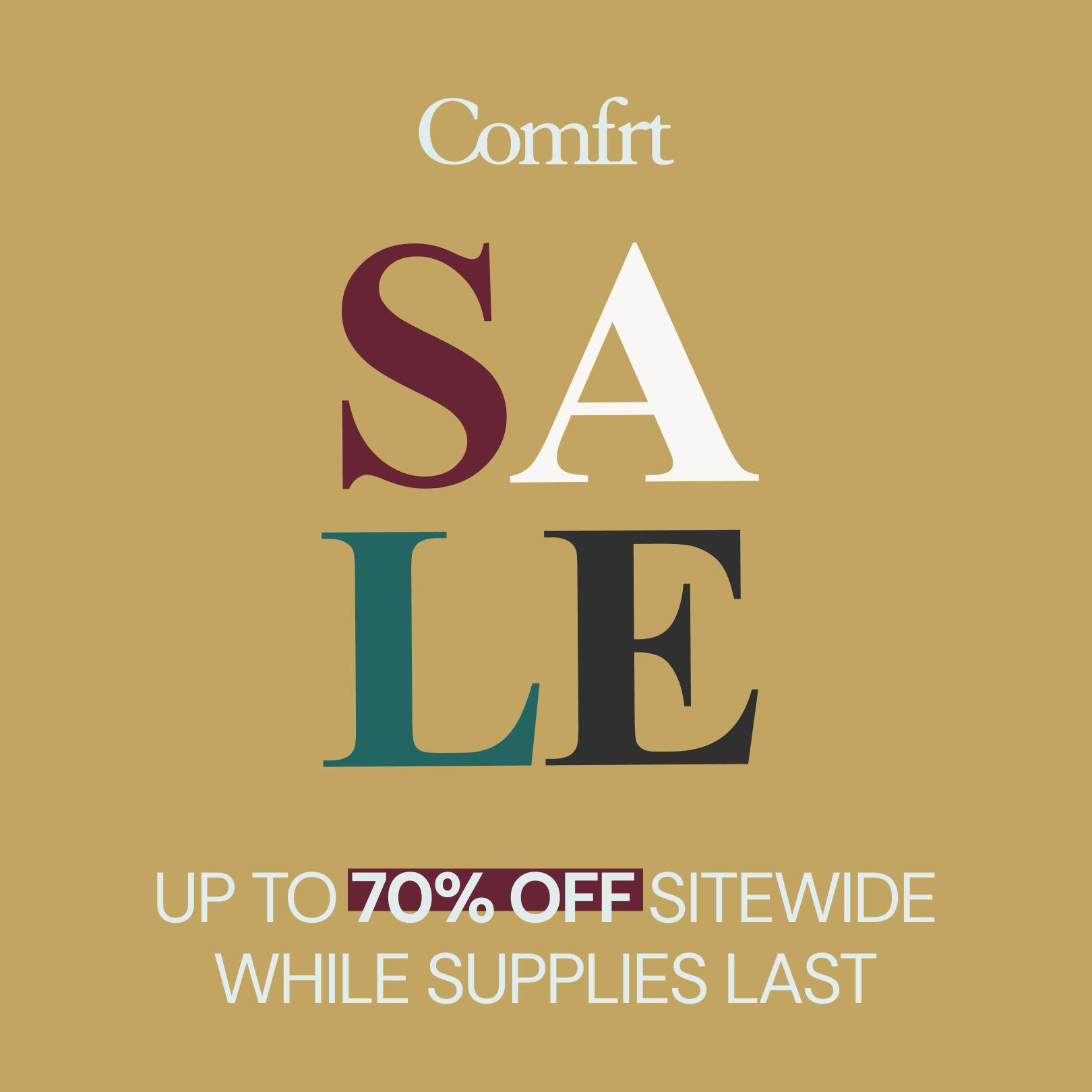 Comfrt Facebook ad