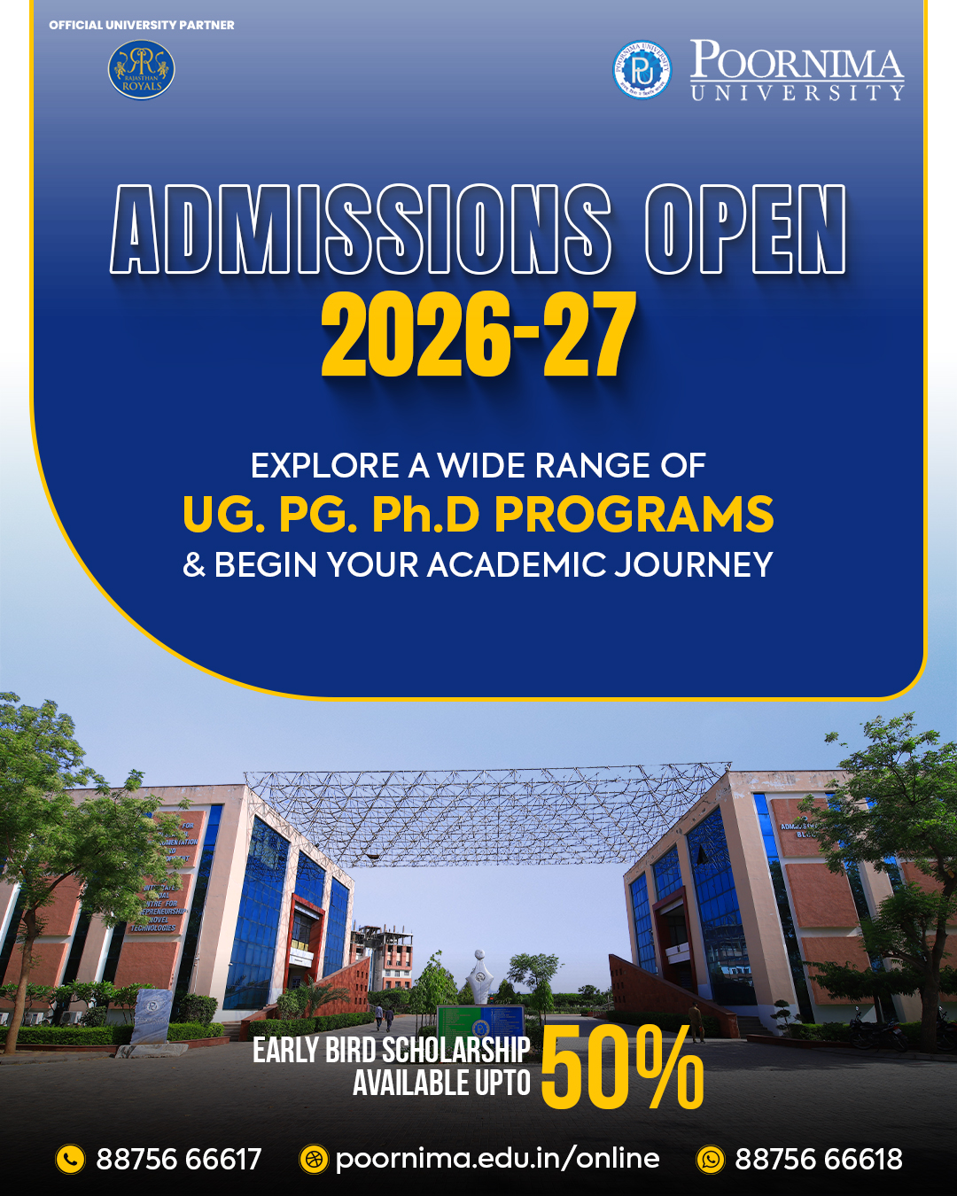 Poornima University Facebook ad