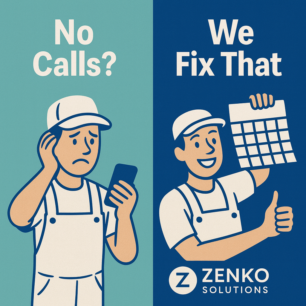 Zenko Solutions Facebook ad: More Painting Jobs. Less Hassle.