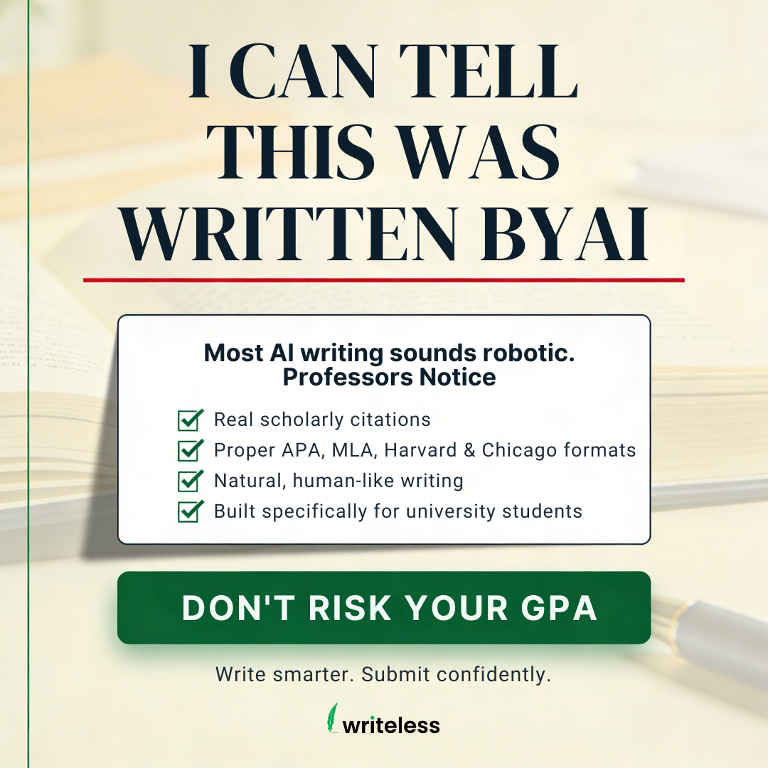 Writeless AI Facebook ad