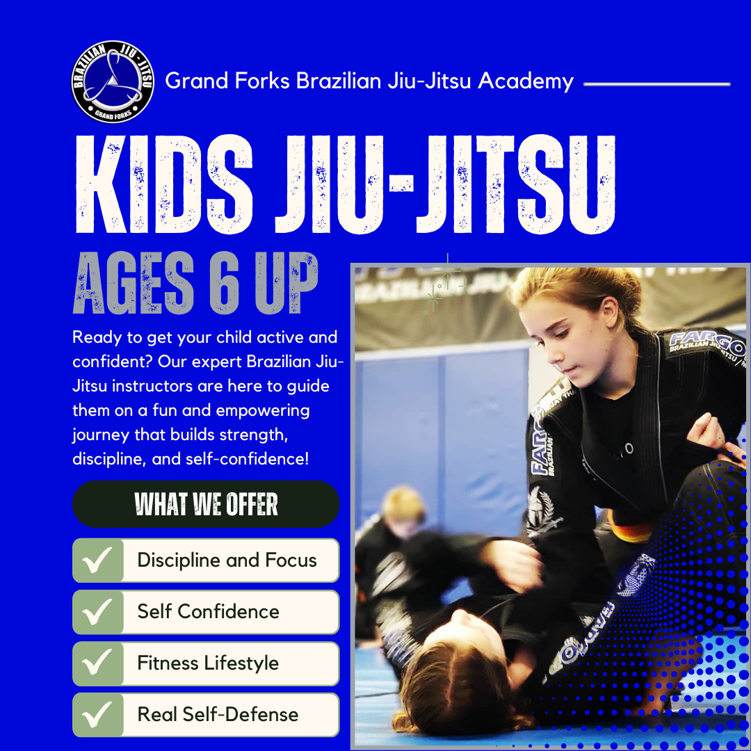 Grand Forks BJJ Facebook ad: Boost Your Child’s Confidence with Brazilian Jiu-Jitsu!