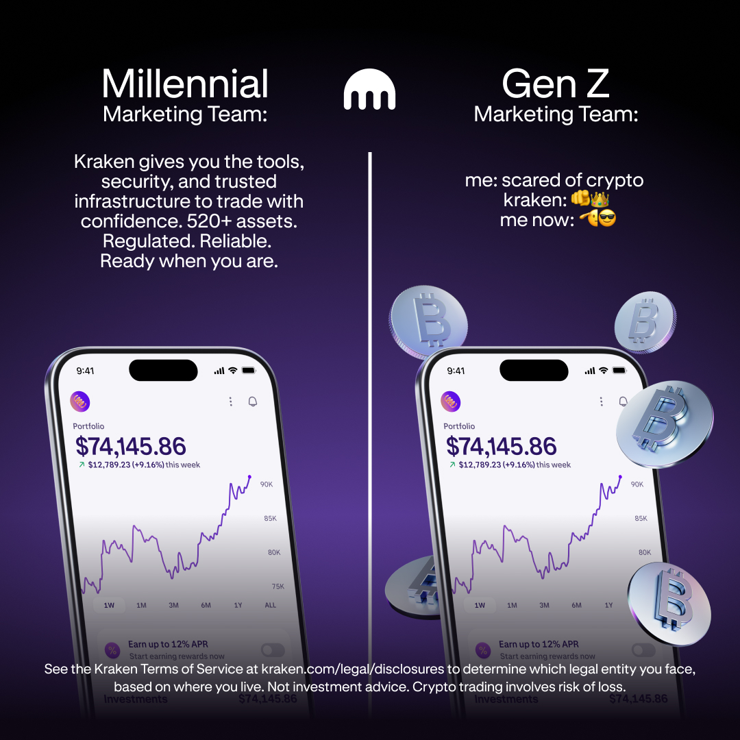 Kraken Digital Asset Exchange Facebook ad