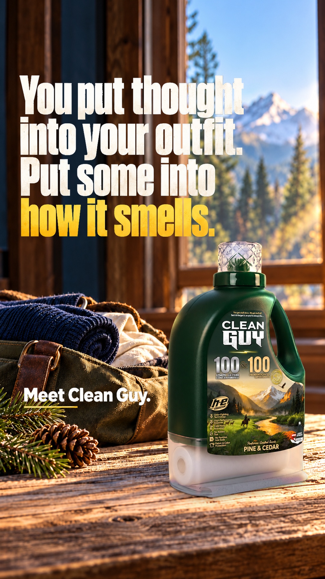 Clean Guy Facebook ad: You're a dude, not a lilac.