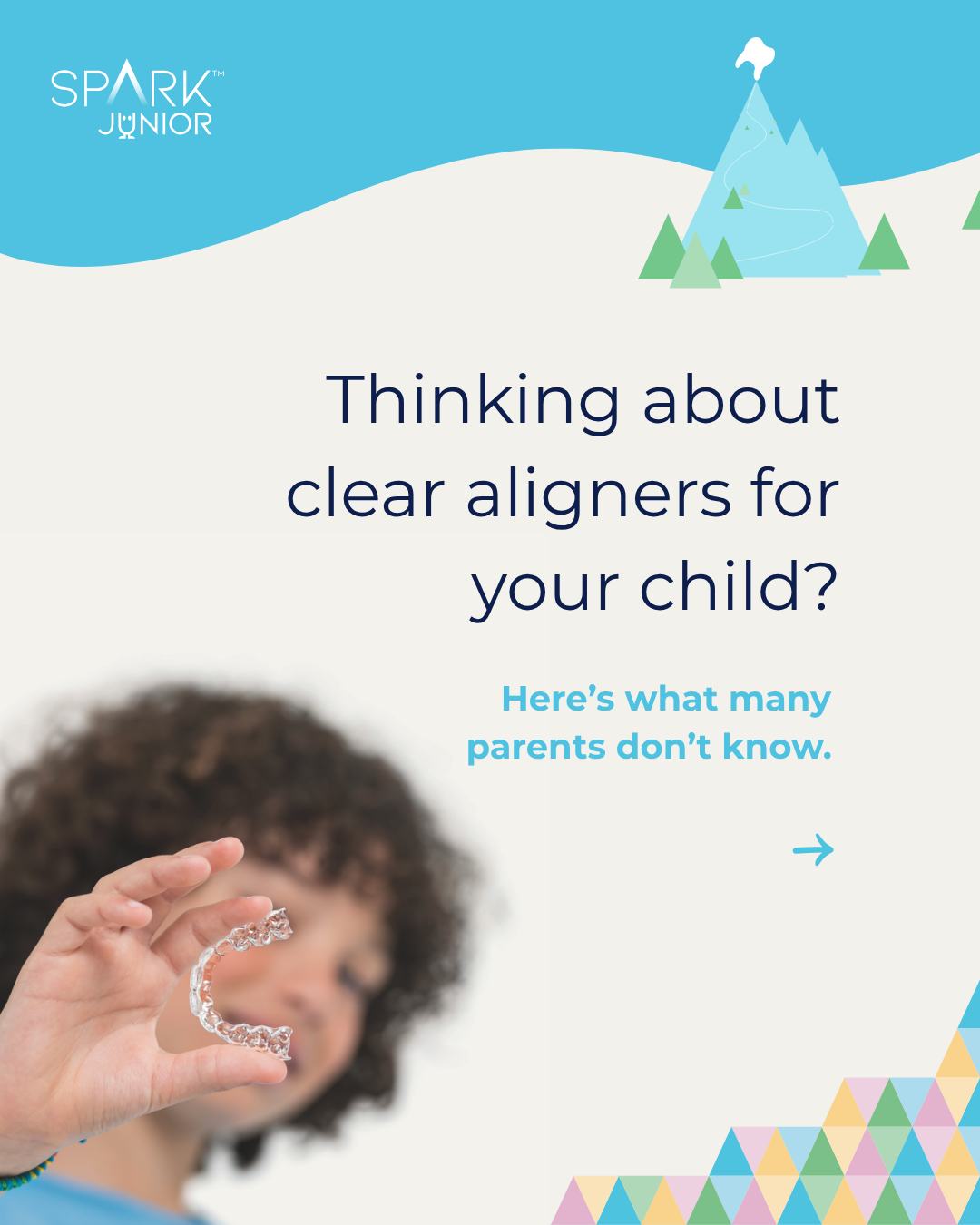 Spark Aligners Europe Facebook ad: There’s more to orthodontic treatment than straight teeth