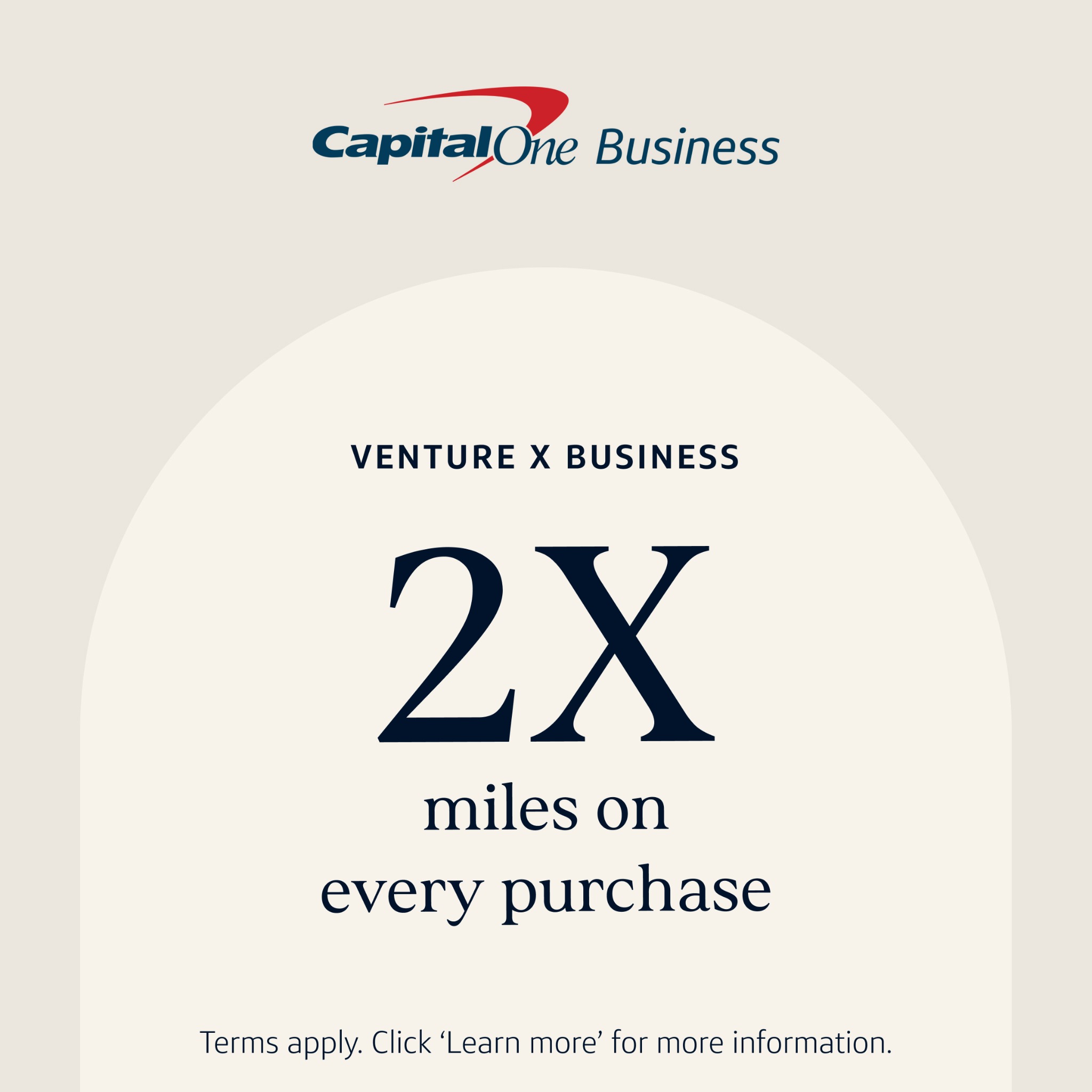 Capital One Business Facebook ad